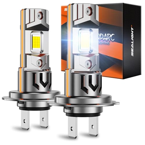 SEALIGHT H7 Fog Light Bulbs 65000LM 65W 6500K, 2-Pack