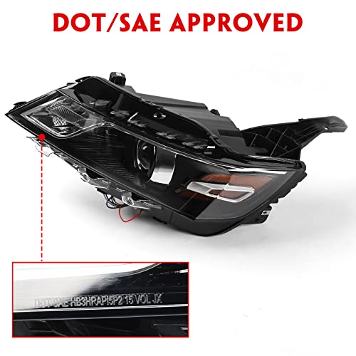 Fione: Compatible With Chevy Impala Headlight【Halogen Model Only,Without Bulb】 2014 2015 2016 2017 2018 2019 2020 For Chevrolet Headlamp Left Driver Side Lh 23405242 #TOP2