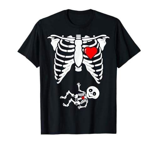 Schwangere Skeleton Shirt Baby X-Ray Halloween Pregnant T-Shirt