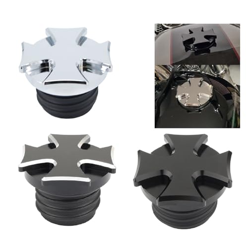 Tapa de tanque de combustible accesorio decorativo de aceite para moto Harley Dyna 2