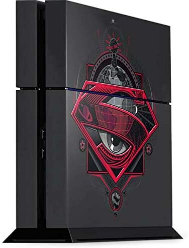 Skinit Decal Gaming Skin Compatible with PS4 Console - Officially Licensed Superman 2025 Superman & Krypto Watch The Earth Design
