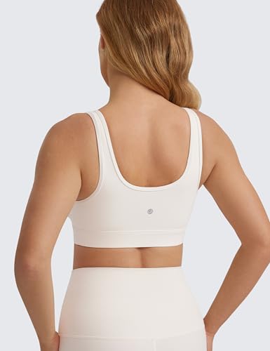 Image of CRZ YOGA Maternity V Neck Nursing Bras | Butterluxe, Doubled Lined, Light Support, Non Padded, Yoga, Extremely Soft, U Back, Wide Straps, Pregnancy and Postpartum