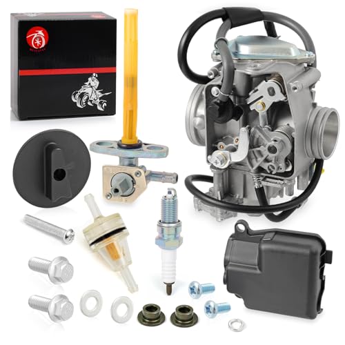 Image of Carburetor & Fuel Valve Petcock W /Lever For Honda TRX400EX Sportrax 400EX TRX400X 1999-2014 Carb