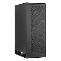 Silverstone ALTA G1M, Schwarz, Micro-ATX-Tower mit Design mit Kamineffekt, 180mm x 1 Air Penetrator Lüfter enthalten, SST-ALG1MB