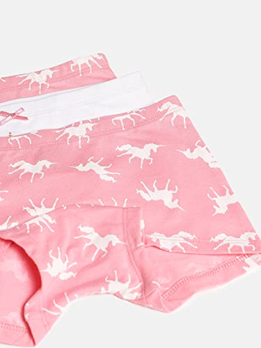 Image of mackly Girls Boxers (Pack of 3) - Cotton Boxer Shorts, Seamless Comfort, Mid Waist Boyshorts Panties