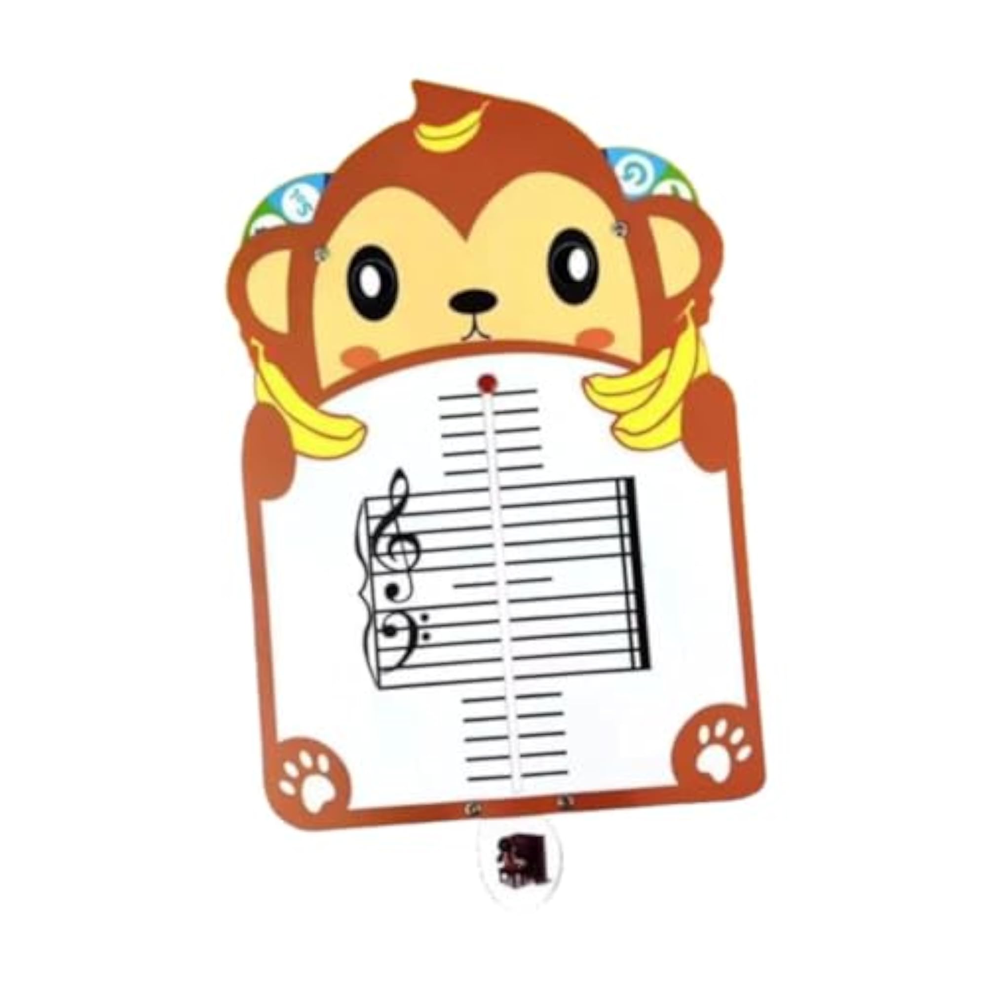 Cartoon Animal Shape Music Notation Board for Students
