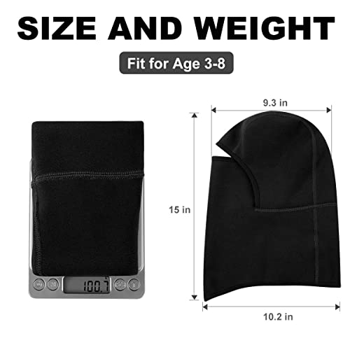 Aegend Kids Balaclava Windproof Ski Face Mask For Cold Weather, 1 Piece, Black #TOP3