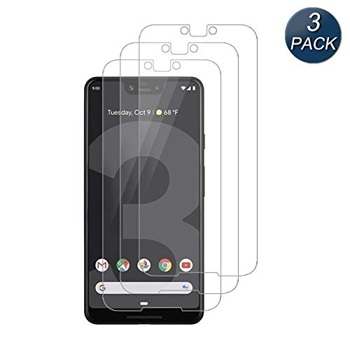 Pixel 3 XL Screen Protector, [3pack][Case Friendly] Tempered Glass, 9H Hardness, Bubble Free, Compatible with Google Pixel 3 XL Transparent …
