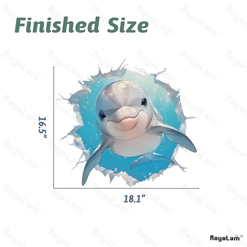 Vinilo decorativo delfín sonriente removible impermeable miniatura 5