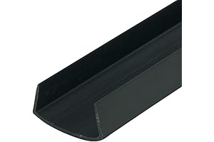 1” Styrene Plastic U-Channel/C-Channel 48 Inch Lengths (Pack of 3)