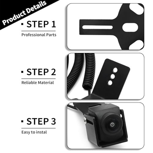 Saihisday Tire Backup Camera Replacement for Jeep Wrangler JK 2007-2018,Heavy-Duty Metal Housing Rear View Parking Camera, Waterproof Car Backup Camera,Classic 3.0 Adjustable Spare by Saihisday - Image 4