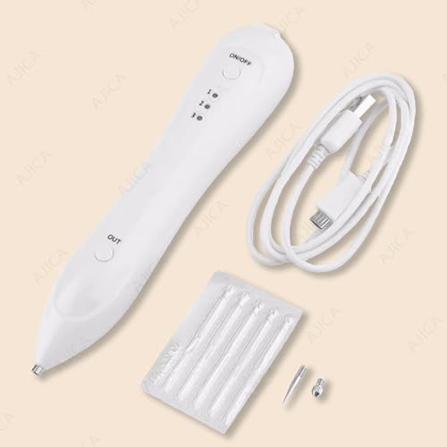 Image of Electric Freckle Skin Mole Dark Spot Remover Pen Skin Tag Remover Dark Spot Wart Speckle Tattoo Removal Pen Multi-Speed Adjustable