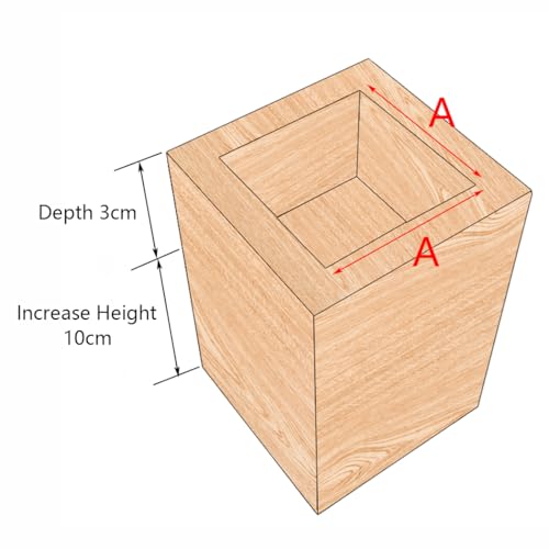 Elevadores de madera maciza para sofás y mesas de salón de 10cm 3