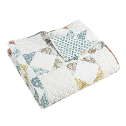 Couvre-lit patchwork Levtex Home en pur coton tissé haut de gamme - 2