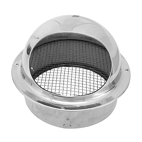 TOBBOMEY シーシーステンレス製 排気カバー レンジフード換気口用 排気パイプカバー 屋外設置対応 雨よけ レインハット