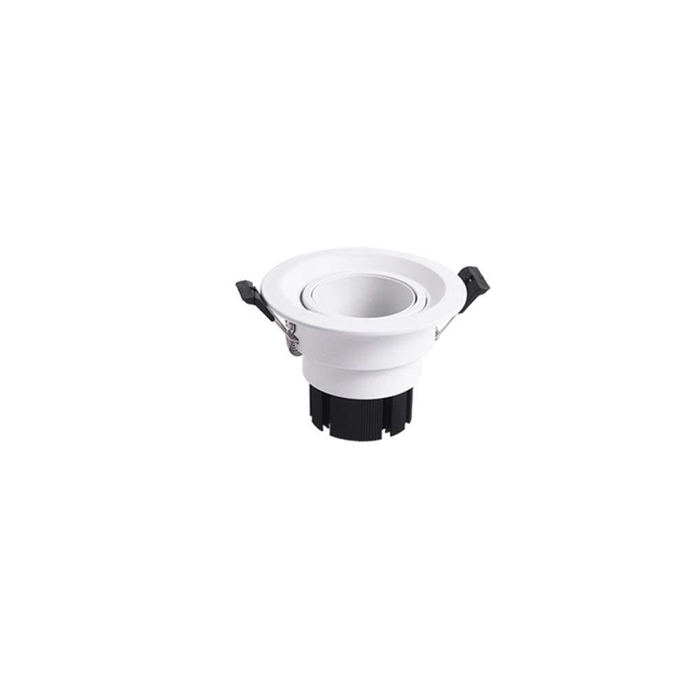 TIANQIHAO Work Light 5W7W12W Flat Led Panel Light Lamp Round Ultra-Thin Recessed Ceiling Light Downlight Fixture For Home, Office, Commercial Lighting Outdoor Lights,White Light-7W