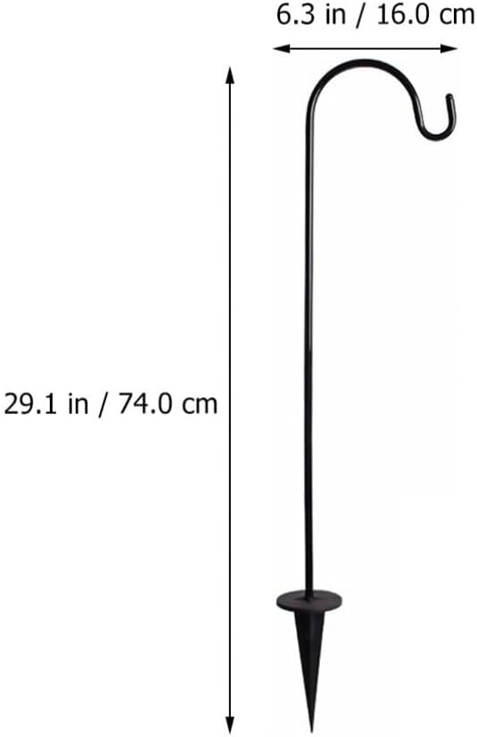BESPORTBLE 8pcs Shepherds Hooks for Plant Hanger Ground Outdoor Garden Decor Sturdy Finish Easy Installation for Courtyard Pathways Design