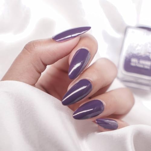 Image of Nails & More Amethyst Nail Polish, Argan Oil-Infused Gel Shine, Royal Purple Nails, Long-Lasting Color | 10ml