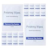 HONITANO Toallitas Limpiadoras de Cera para Mujer 20 Unidades Paños Individuales Post-Depilación Cera Toallitas para Eliminar Residuos y Limpiar Piel Después de Depilar