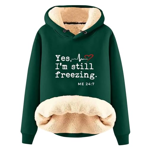 Pull polaire femme chaud en velours vert contre le froid hivernal
