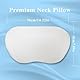 Dapucarin Auto Nackenkissen Leder, Weichheit Kopfstütze 100% Memory Foam Cervical Support, Nackenstütze Kissen mit Atmungsaktiver Abnehmbarer Abdeckung, Weiß, 1 Stück