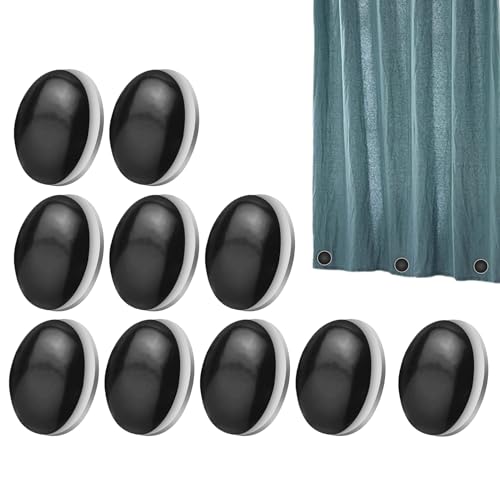 - Pesos de Cortina de Silicona Multiusos, imanes para Cortinas de Ducha, 10 Clips Resistentes a la corrosión para Exteriores, Cierres de Mantel, Accesorios Resistentes, Camping al Aire Libre