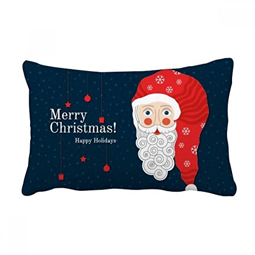 Coussin de Noël Père Noël multicolor 16x24 pouces pour déco canapé