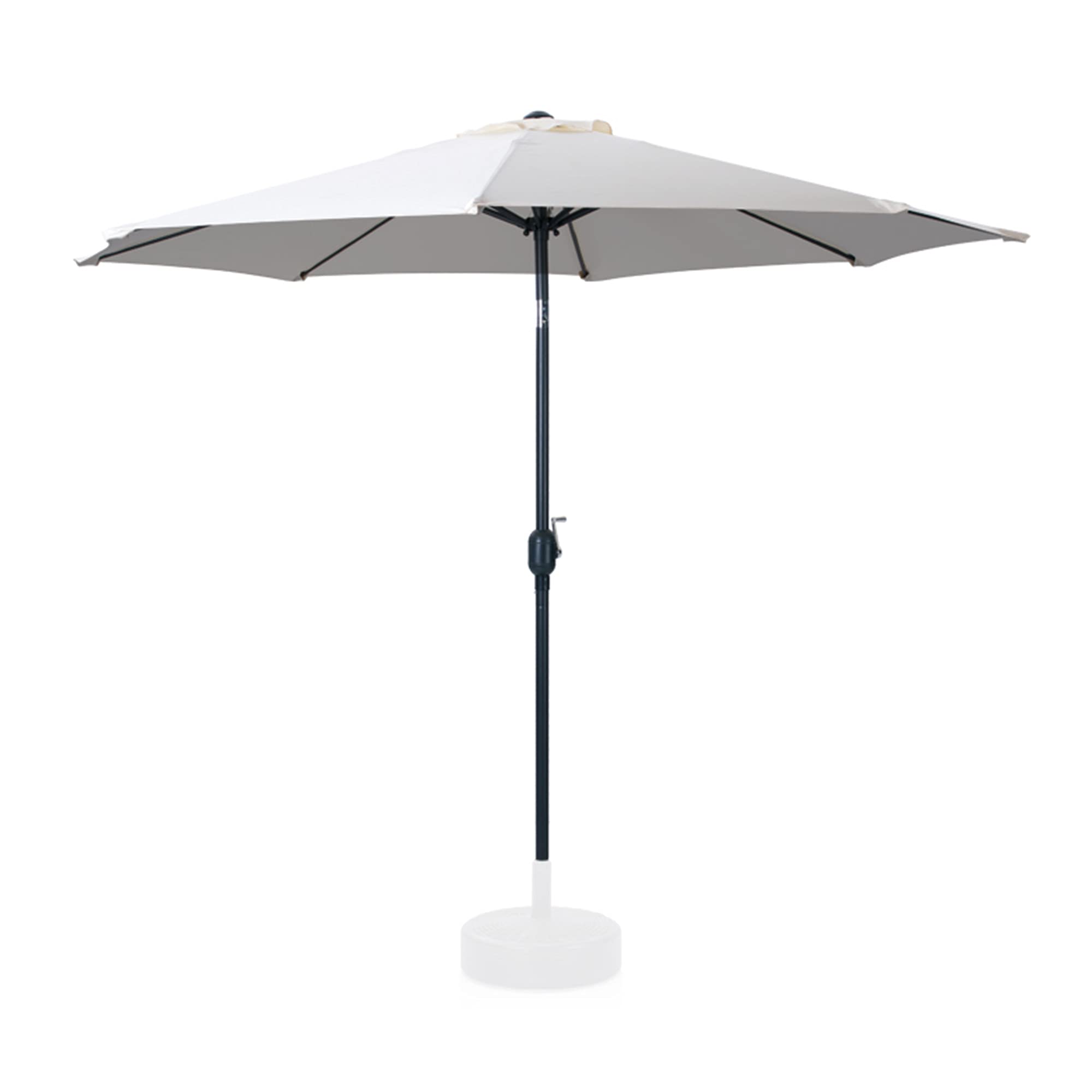 SKYLANTERN Sombrilla recta Octogonal Ø270 cm de playa – Sombrilla recta con mate central 2,70 m de acero tratado – Sombrilla de playa, balcón y terraza (pie de sombrilla no incluido)