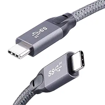 QCEs USB C to USB C Cable 10Ft, USBC 3.2 Gen 2 Cable 4K Video 100W PD Charging Cable, 20Gbps Data for USB4/Thunderbolt 3/4 Compatible with MacBook Pro/Air, iPad Pro, iPhone 16 Galaxy S25, Quest
