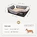 Joyelf Hundebett aus Memory-Schaum, orthopädisches Hundebett & Sofa mit abnehmbarem, waschbarem Bezug und Quietschspielzeug als Geschenk