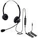 Duo Headset for Ericsson-LG Ipecs LIP-9040 9040C 9030 9020 9010 9008 9008G 9002 IP Phone Light weight Headset Great noise cancelling mic HD speaker Great in any office home - EAR308D QD002P