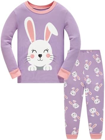 Toddler Girl Pajamas Sets Long Sleeve Cotton Pajamas Baby Girls C...