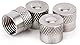 RUNCCI-YUN 60pcs ventilkappen Metall Auto, mit Gummiring Dichtung Radventilkappen,Reifen Ventilkappen, für Auto Motorad Fahrrad Roller und Kinderwagen