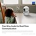 YoLink Uno 2.4G WiF Wireless Home Security Camera Indoor, for Baby and Pet Monitor, 1080p Dog Camera with Phone App, Night Vision B/W, 2-Way Audio, 64G SD Card Included, 360°