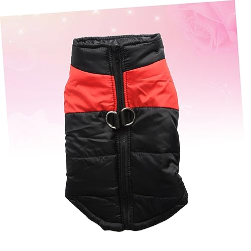 Chaleco cálido para perros con forro de algodón cortavientos e impermeable para el invierno 2