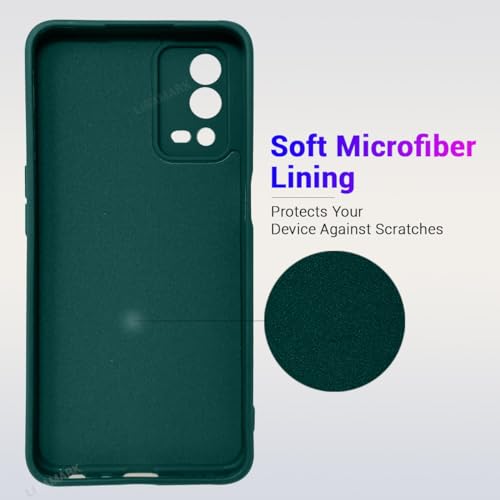Image of LIRAMARK Silicone Soft Back Cover Case for Oppo A55 4G (Silicone Green)