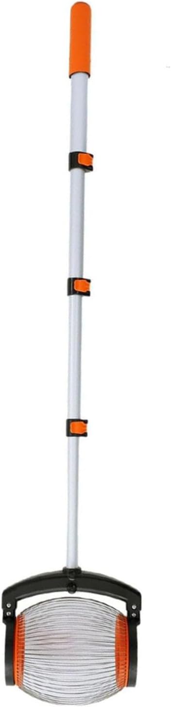 Zunate Rolling Nut Gatherer with Telescopic Handle Multifunctional Acorn and Pecan Picker Upper Tool for Walnuts, Chestnuts, Fruits, Outdoor Lawn, Orchard, and Garden Use