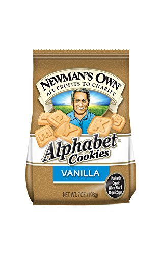 Newman's Own Alphabet Cookies, Vanilla, 7-oz. (Pack of 6)