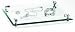 Danielle Ultra Vue Deluxe Distortion Free Vanity Mirror Tray with Beveled Edges