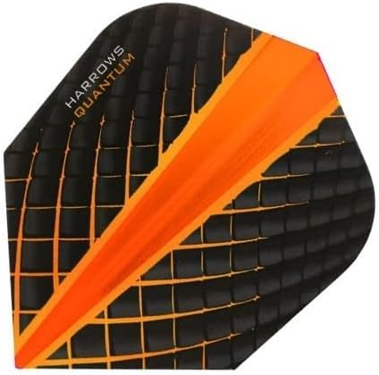 Harrows Quantum Dart Flights, Black/Orange