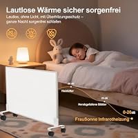 Infrarotheizung Standgerät 350W mit Thermostat und App, Wandheizung 3–5 m² – Ansicht 5