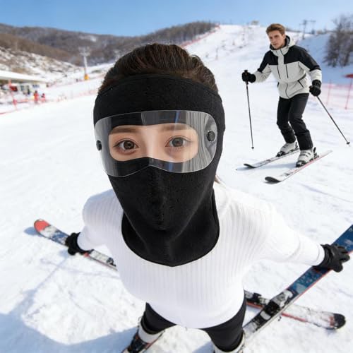 Máscara De Esquí Para Hombres - Protección Facial Térmica Integral - Capucha De Invierno Para Gafas | Para Mujeres En Ciclismo Montar Moto Snowboard Y Actividades Al Aire Libre - imagen 2