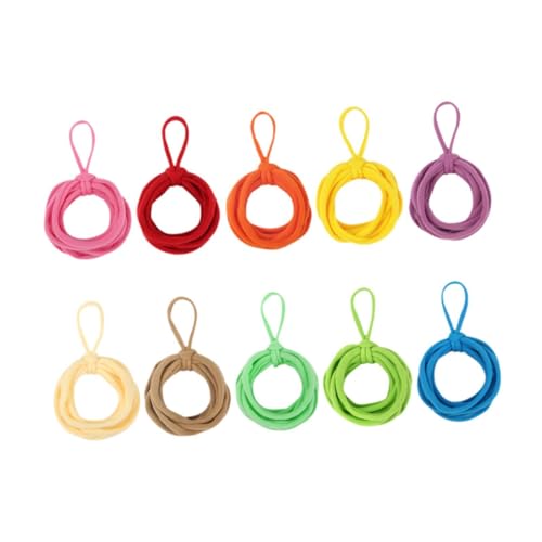 Fancyes Weaving Loom Loops Refills Colorful for Kids Adults Beginners Craft Loops Potholder Loops for Wallets Ornaments Handmade Bags, 10 Colors 120pcs