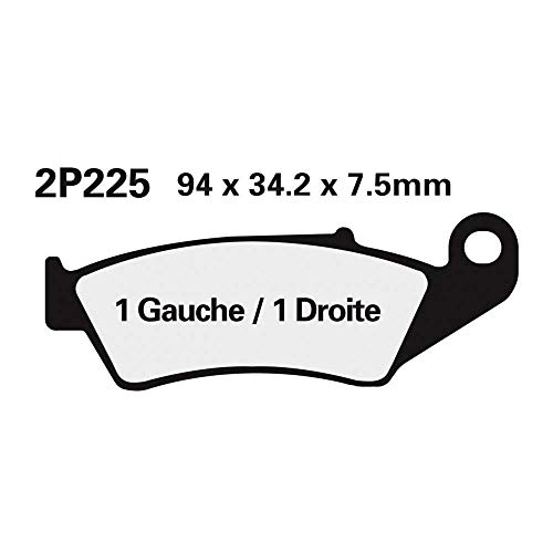 Plaquettes de frein Nissin 2P-225ST-MX métal fritté pour moto cross