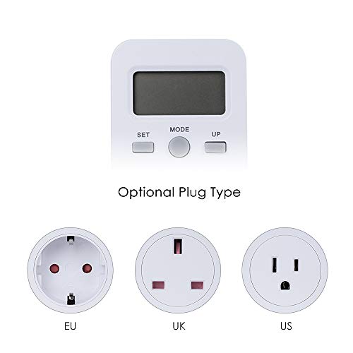 Mufern Visor LCD Uso de eletricidade Medidor de energia Tomada Potência de energia KWH Analisador de