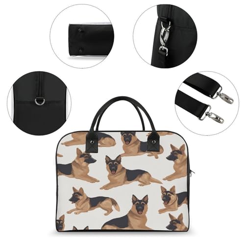 Maletín para portátil unisex German Shepherd ligero miniatura 6