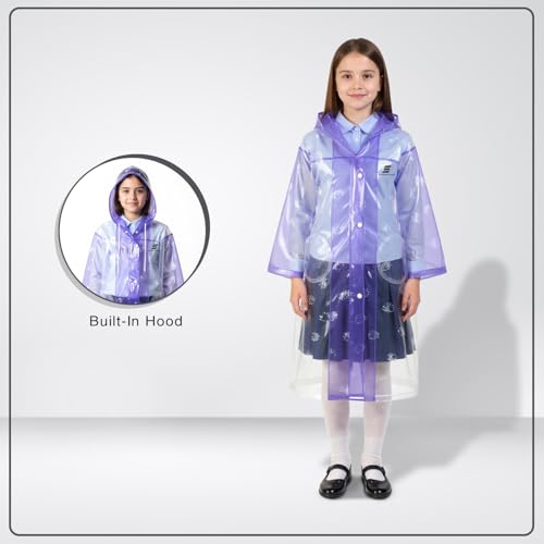Image of Amazon Brand - Symactive Kids PVC Hooded Raincoat with Adjustable Hood