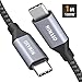 Nimaso Cavo USB C a USB C 1M,Cavo USB Type C 100W 20V / 5A PD con Cavo di Ricarica Chip E-Mark e Cavo Dati per MacBook,MacBook PRO,iPad PRO 2020,2018,MacBook Air,ChromeBook Pixel,Galaxy S20/S10