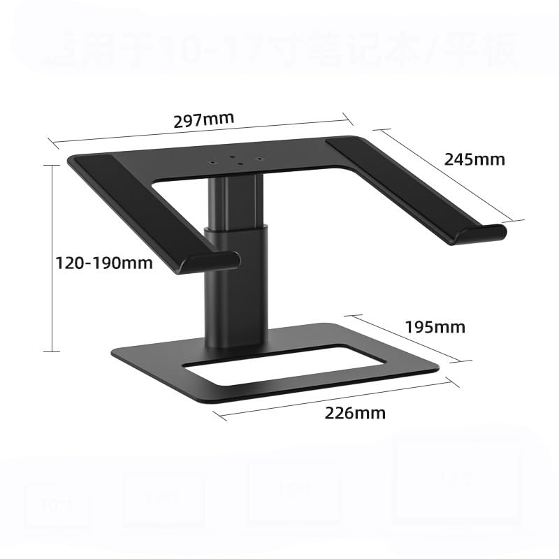 Support d'ordinateur portable en aluminium silver réglable pour la surélévation - 2