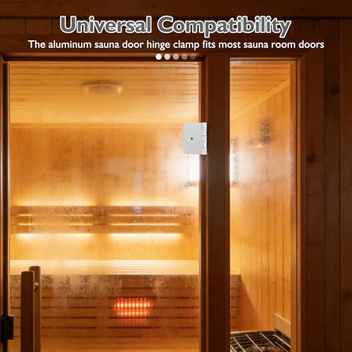 Charnière de porte de sauna résistante à la chaleur et robuste en verre